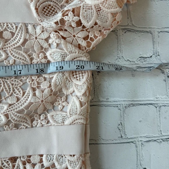 Rebecca Minkoff lace floral sheer zip up blouse top size L - Picture 9 of 12